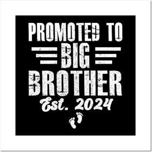 Promoted to big brother est. 2024 for pregnancy or new baby Posters and Art